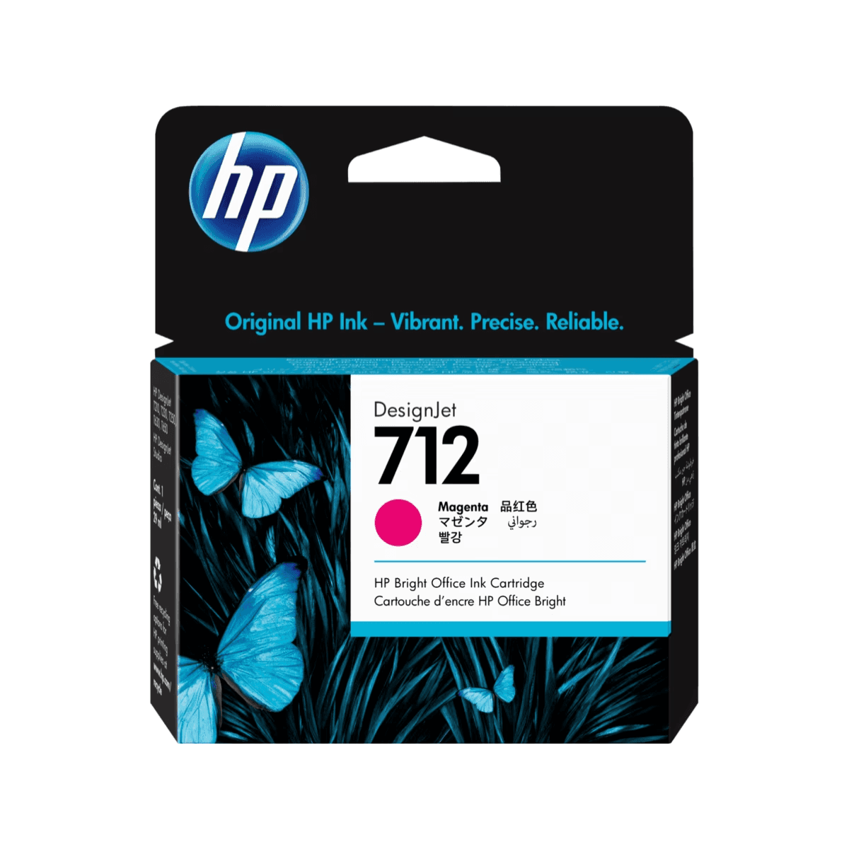 3ED68A HP 712 29-ml Magenta Ink Cartridge