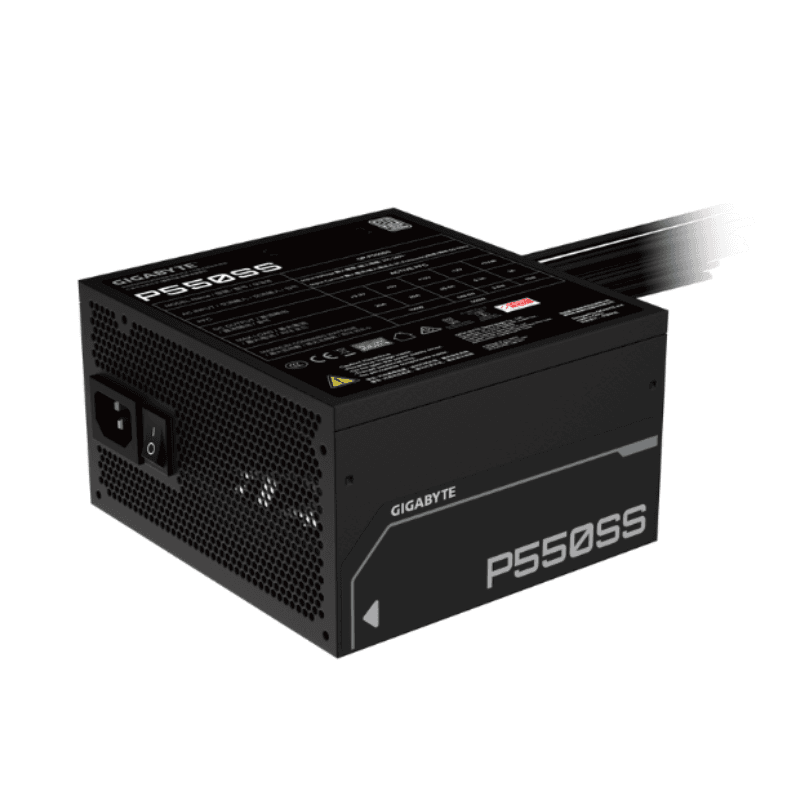 Fuente Gigabyte 550W 80 Plus Silver ATX 3.1 Black